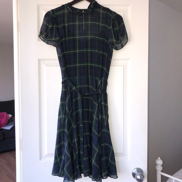 plaid polo dress